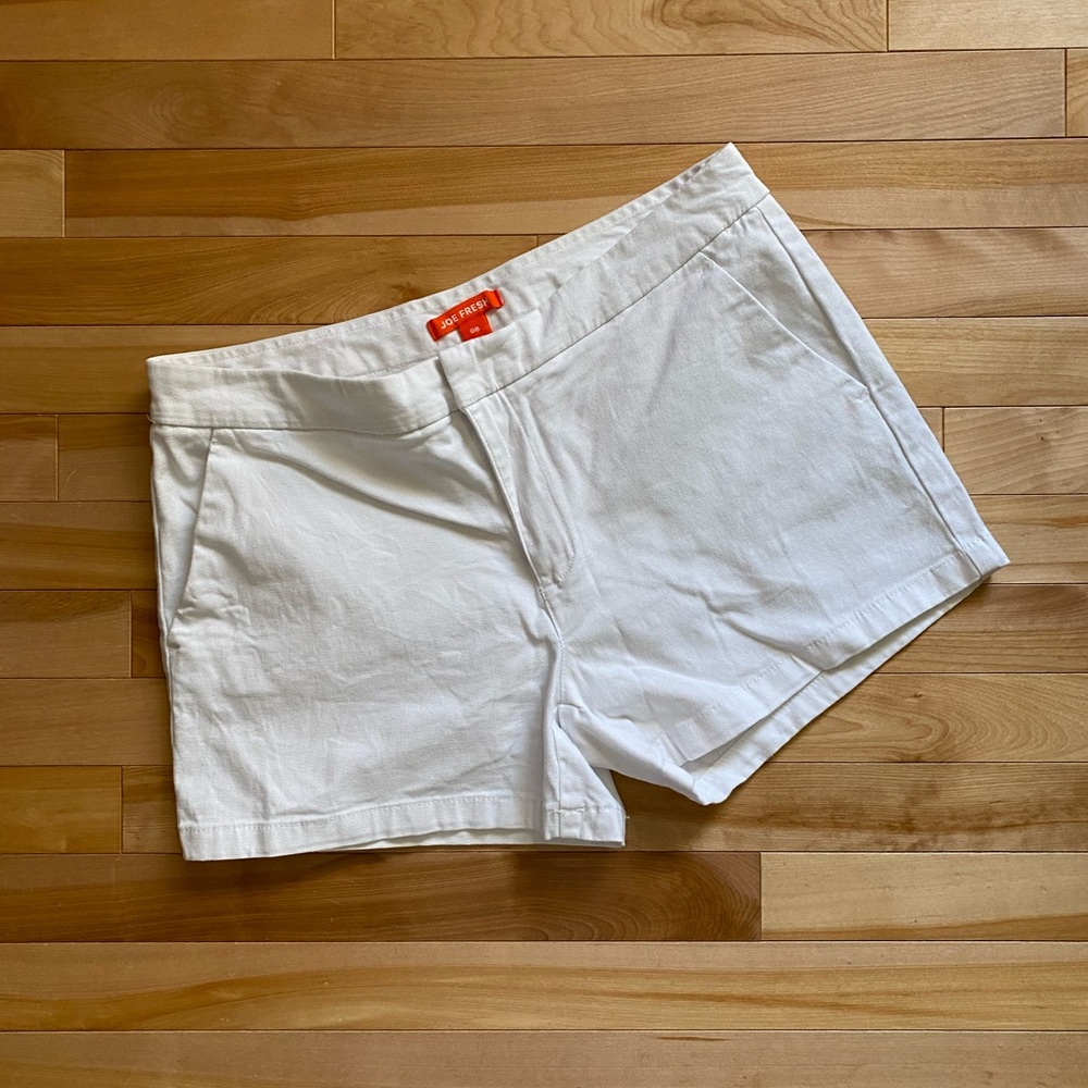 JOE FRESH Classic White Shorts